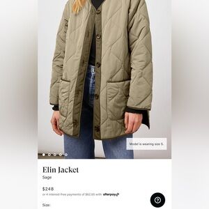 Excellent condition RAILS Elin jacket - size small